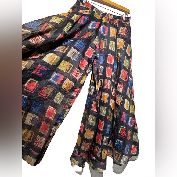 Vintage Dramatically Wide Legged Lined Palazzo Pants - Picture 2 of 8